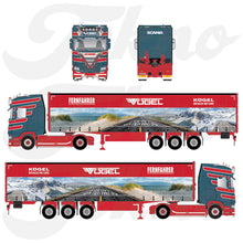 Lade das Bild in den Galerie-Viewer, Scania CS 20 HD Gardinenplanensattelzug - FERNFAHRER Partnertruck Sped. Vögel - TEKNO 1:50