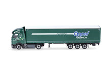 Lade das Bild in den Galerie-Viewer, Mercedes-Benz Actros Procabin Streamspace curtain canvas semitrailer truck "Oppel Ansbach" - Herpa 1:87