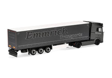 Lade das Bild in den Galerie-Viewer, DAF XG+ Gardinenplanen-Sattelzug "Emmrich Transporte" - Herpa 1:87
