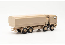 Lade das Bild in den Galerie-Viewer, Iveco Trakker 8x8 geschützt Pritschen-LKW sandbeige - Herpa 1:87