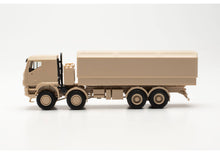 Lade das Bild in den Galerie-Viewer, Iveco Trakker 8x8 geschützt Pritschen-LKW sandbeige - Herpa 1:87
