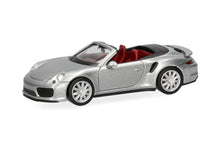 Lade das Bild in den Galerie-Viewer, Porsche 911 (991) Turbo Cabrio, dolomitsilber - Herpa 1:87