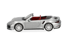 Lade das Bild in den Galerie-Viewer, Porsche 911 (991) Turbo Cabrio, dolomitsilber - Herpa 1:87