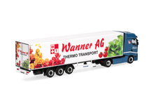 Lade das Bild in den Galerie-Viewer, Renault T facelift Kühlkoffer-Sattelzug "Wanner AG" - Herpa 1:87