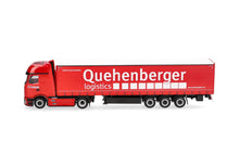 Lade das Bild in den Galerie-Viewer, Mercedes-Benz Actros L ProCabin Gigaspace Gardinenplanen-Sattelzug "Quehenberger" - Herpa 1:87