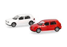Lade das Bild in den Galerie-Viewer, Herpa MiniKit: Volkswagen (VW) Golf IV 4-türig (2 Stück) - Herpa 1:87