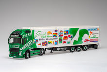 Lade das Bild in den Galerie-Viewer, Volvo FH04 Globetrotter mit Kühlauflieger Gesuko - Spendentruck Rüssel Truck Show - Tekno 1:50