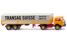 Lade das Bild in den Galerie-Viewer, Krupp 806 Pritschensattelzug "Transag Suisse" - Wiking 1:87