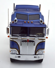 Lade das Bild in den Galerie-Viewer, Kenworth K100 Aerodyne 6x4 1976 blaumetallic/silber - Road Kings 1:18