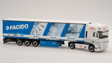 Lade das Bild in den Galerie-Viewer, DAF XF 105 (2017) SSC Gardinenplanen-Sattelzug „FACIDO/Justen“ Rheinland-Pfalz - HERPA 1:87
