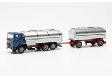 Lade das Bild in den Galerie-Viewer, MAN F8 Milchtank-Hängerzug (BASIC) - Herpa 1:87
