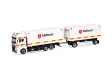 Lade das Bild in den Galerie-Viewer, MAN TGX GX Wechselkoffer-Hängerzug "Malteser/Bad Reichenhall" - Herpa 1:87
