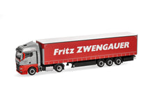 Lade das Bild in den Galerie-Viewer, MAN TGX GM Gardinenplanen-Sattelzug "Zwengauer" - Herpa 1:87
