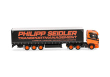 Lade das Bild in den Galerie-Viewer, Scania CR 20 ND Gardinenplanen-Sattelzug "Philipp Seidler" - Herpa 1:87
