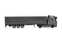 Lade das Bild in den Galerie-Viewer, DAF XG+ Gardinenplanen-Sattelzug "Emmrich Transporte" - Herpa 1:87
