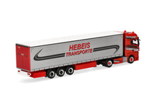 Lade das Bild in den Galerie-Viewer, MAN TGX GX Gardinenplanen-Sattelzug "Hebeis Transporte" - Herpa 1:87

