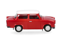 Lade das Bild in den Galerie-Viewer, Trabant 601 Limousine, rot, weißes Dach - Herpa 1:87
