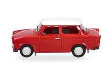 Lade das Bild in den Galerie-Viewer, Trabant 601 Limousine, rot, weißes Dach - Herpa 1:87
