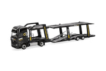 Lade das Bild in den Galerie-Viewer, Mercedes-Benz Actros L '18 Gigaspace Autotransporter-Hängerzug "Raven Logistic"- Herpa 1:87
