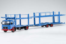 Lade das Bild in den Galerie-Viewer, MAN Autotransporter mit Anhänger, blau/rot, 1970 - IXO 1:43
