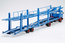 Lade das Bild in den Galerie-Viewer, MAN Autotransporter mit Anhänger, blau/rot, 1970 - IXO 1:43
