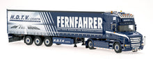 Lade das Bild in den Galerie-Viewer, Scania Hauber T164 H.D.T.V. Logistik / FERNFAHRER - WSI 1:50
