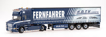Lade das Bild in den Galerie-Viewer, Scania Hauber T164 H.D.T.V. Logistik / FERNFAHRER - WSI 1:50
